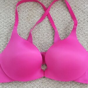 Victoria's Secret Pink Racerback Push Up Bra Seamless Cups Size 38B
